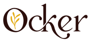 Ocker-Logo: Schriftzug