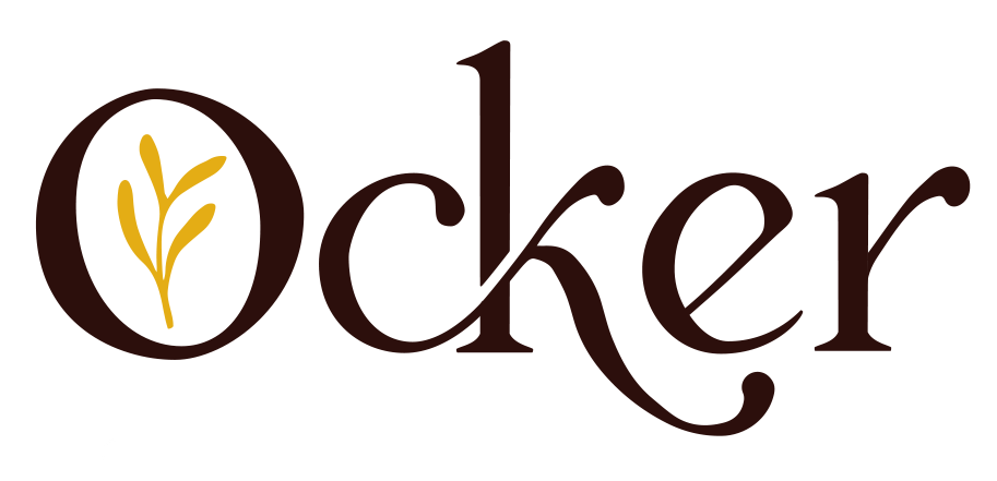 Ocker-Logo: Schriftzug