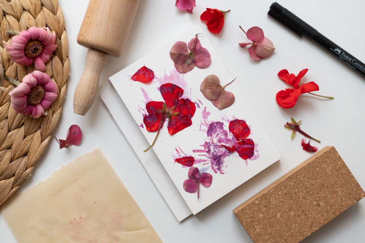 Blumendruck-DIY: Flower Pounding | Ocker Studio