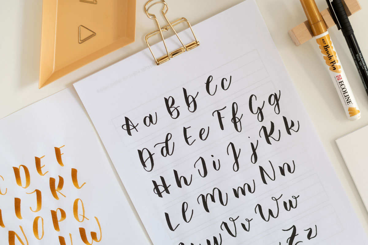 Brush Lettering lernen | Ocker Studio