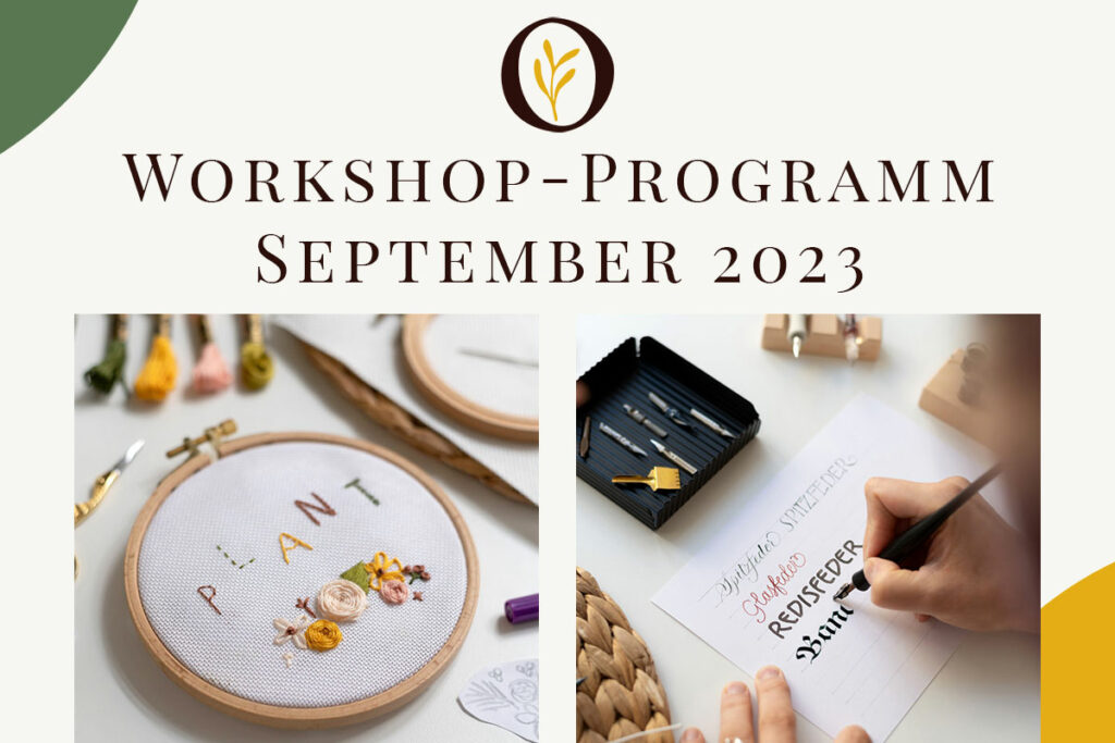 DIY-Workshops im September | Ocker Studio