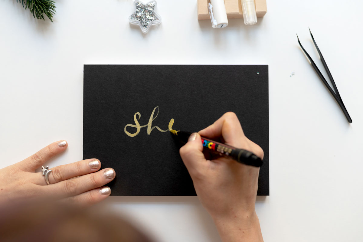 Brush Lettering: DIY-Karte | Ocker Studio