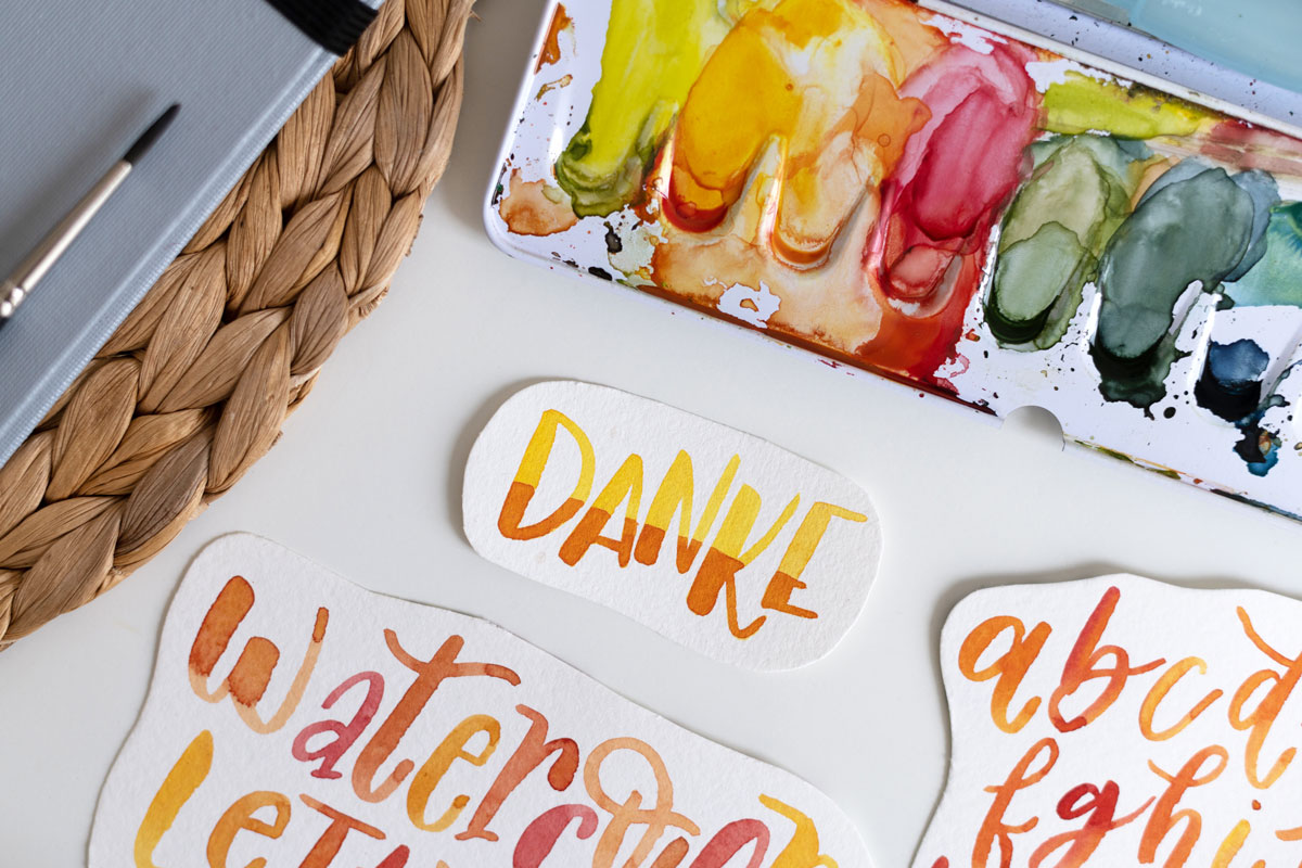 Watercolor Lettering DIY | Ocker Studio