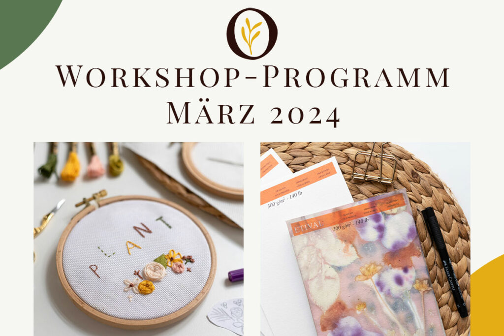 Kreativworkshops Wien März 2024 | Ocker Studio