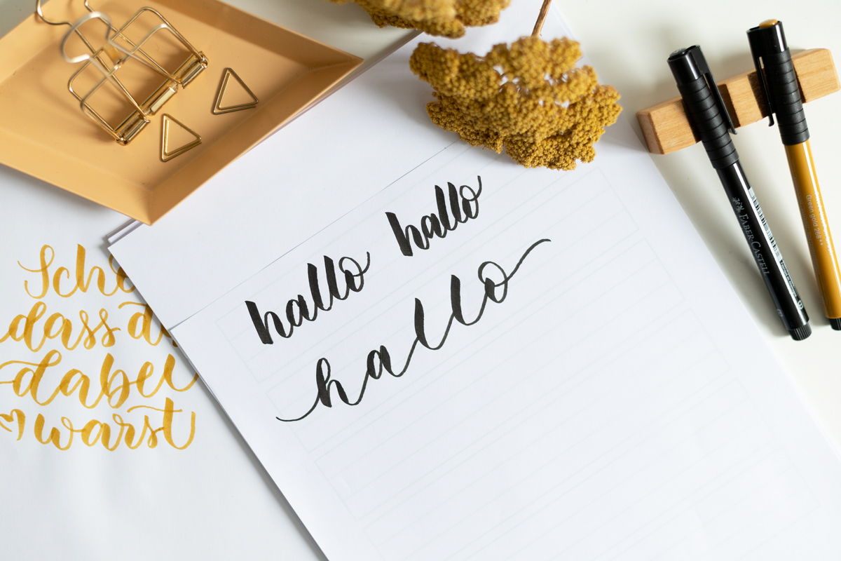 Brush Lettering Varianten | Ocker Studio