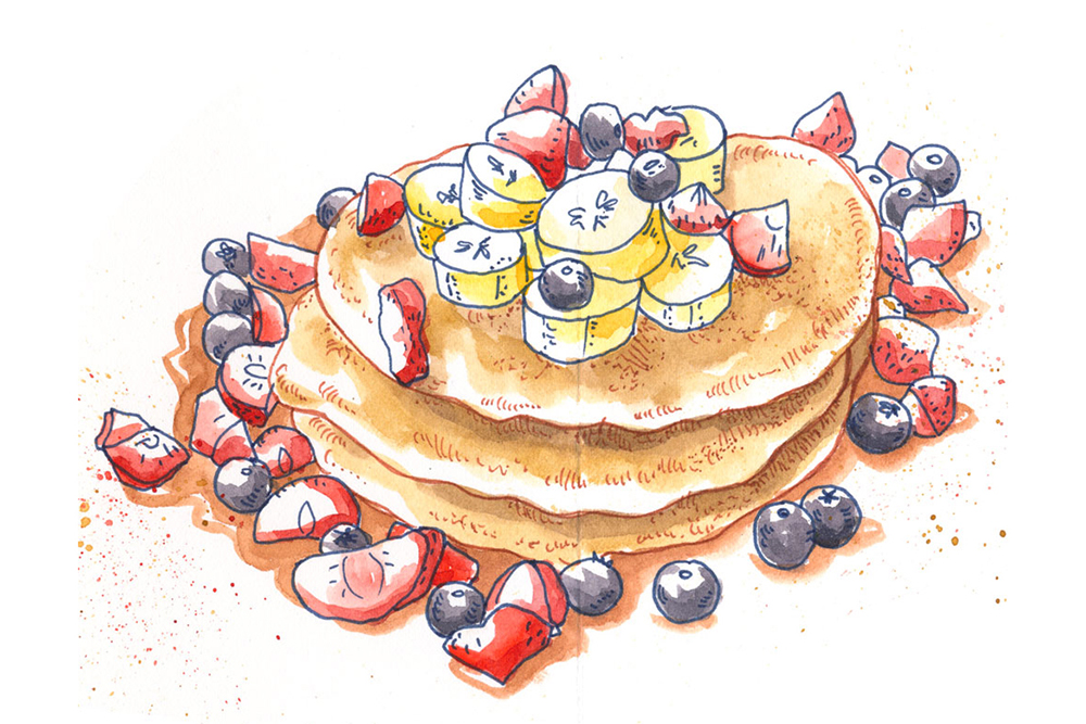 Food Sketching Kurs von Sandfarbe | Ocker Studio
