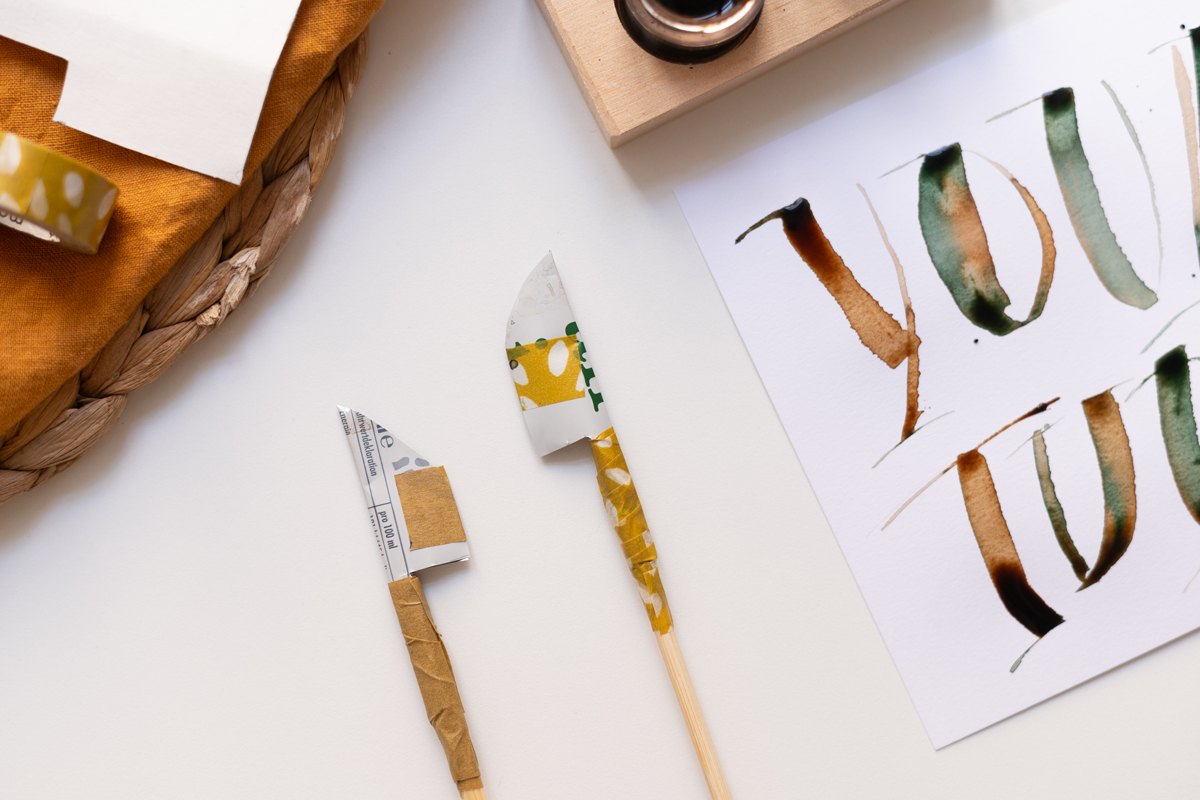 Kalligraphie-DIY Cola Pen | Ocker Studio