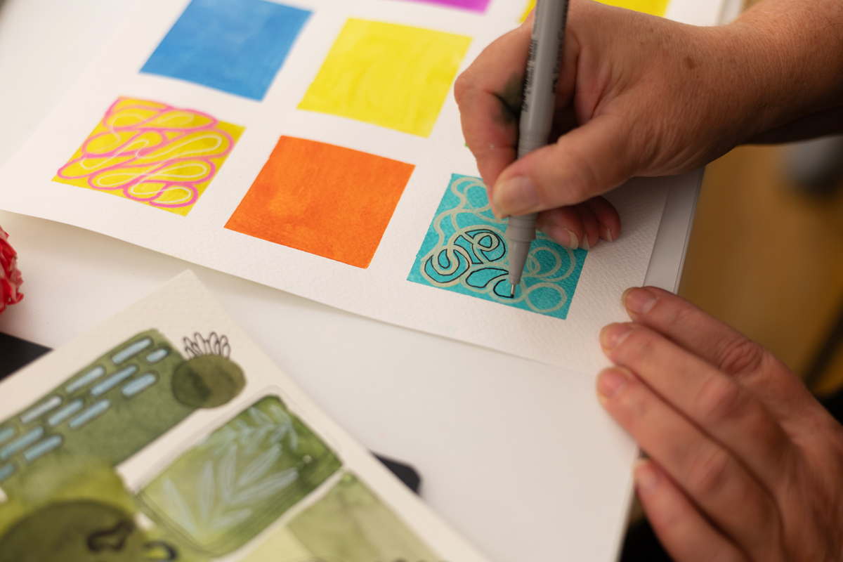 Abstrakte Kunst selbermachen | Ocker Studio