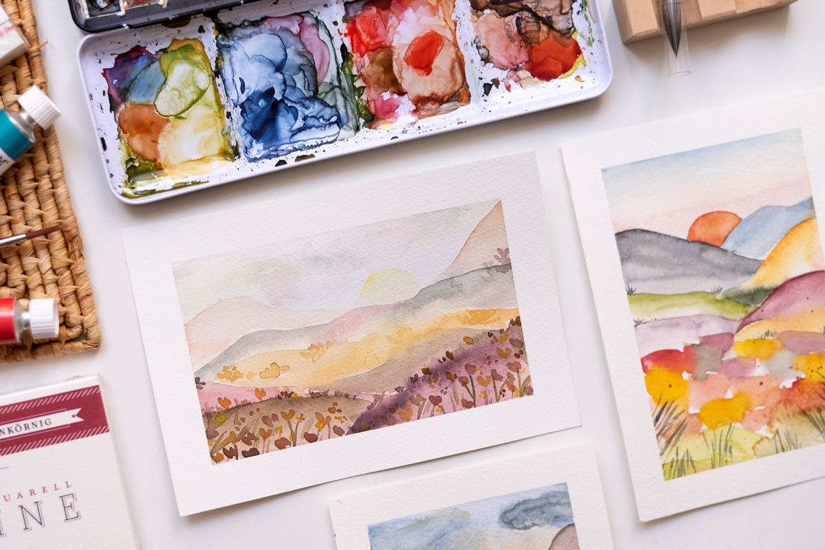 Aquarell malen lernen Wien | Ocker Studio