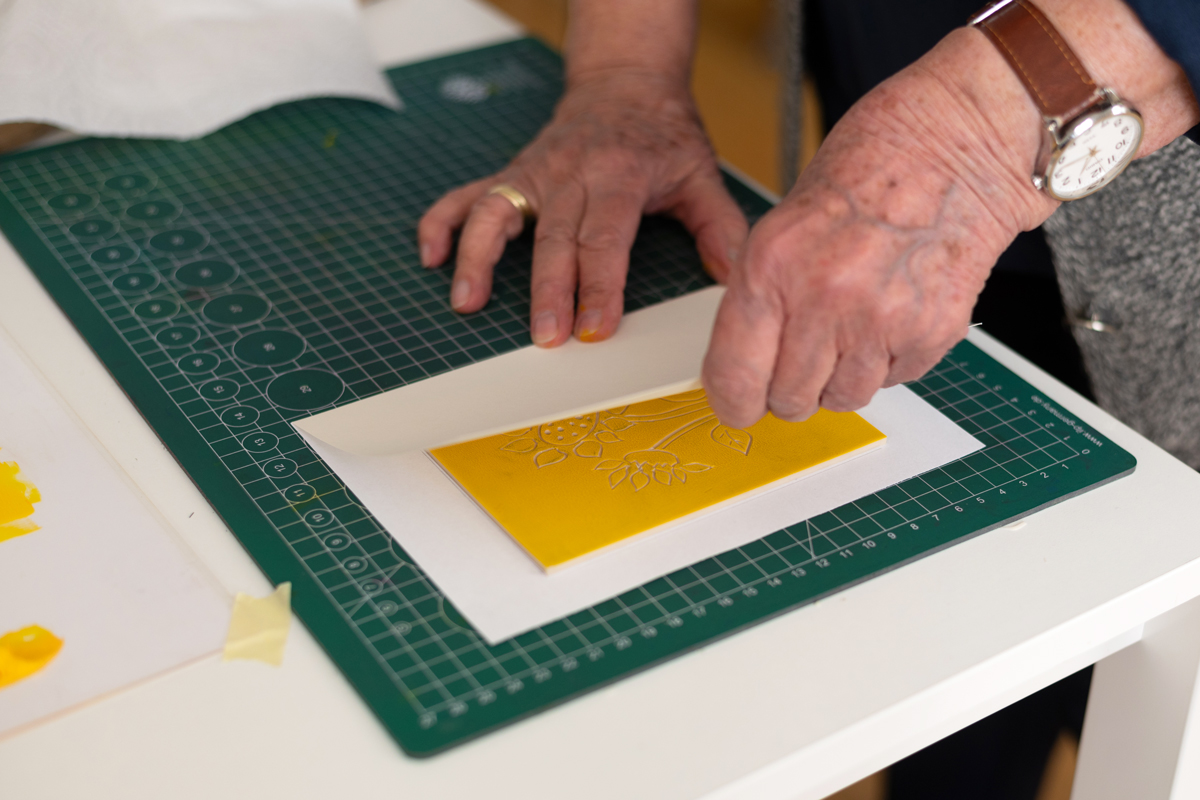 Linoldruck lernen Wien | Agnes Artworks im Ocker Studio
