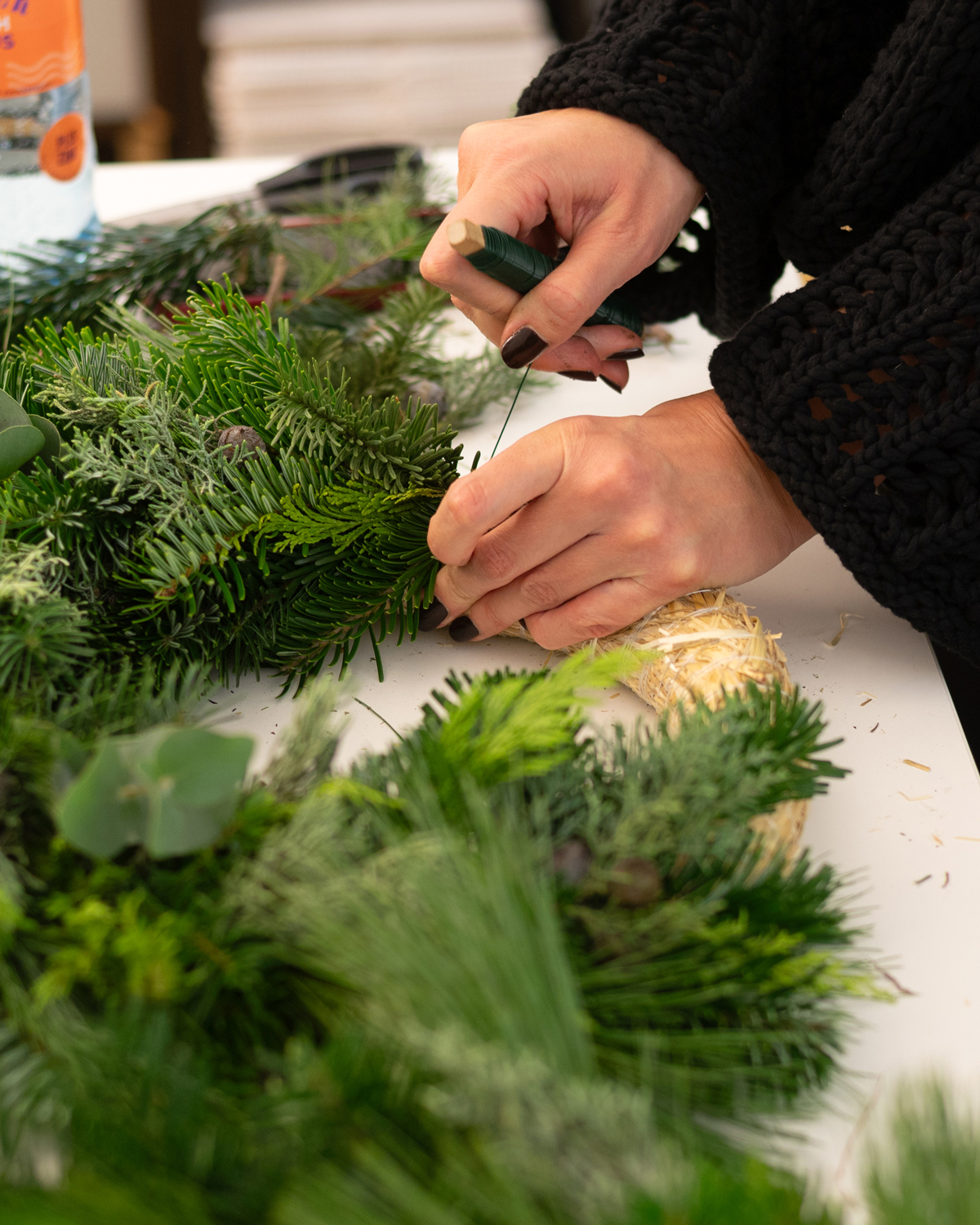 Adventskranz binden Teambuilding-Event | Ocker Studio